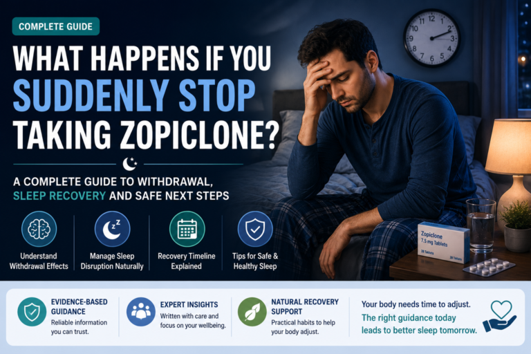 What Happens If You Suddenly Stop Taking Zopiclone? A Complete Guide to Withdrawal, Sleep Recovery and Safe Next Steps